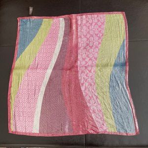 COACH Multicolor Metallic Bandana 21x21